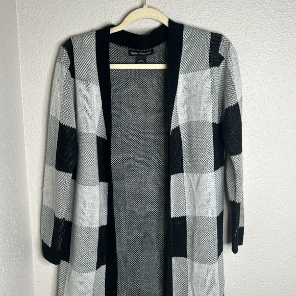 SOHO APPAREL PLAID CARDIGAN SIZE XS - Picture 3 of 5